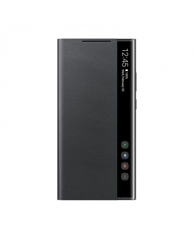 کیف Clear View Cover Note 20 Ultra با روکش پارچه‌ای