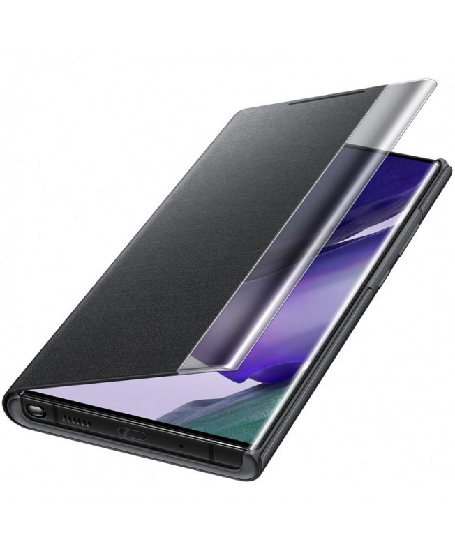 نمای بدنه و کیفیت ساخت Clear View Cover سامسونگ Note 20 Ultra