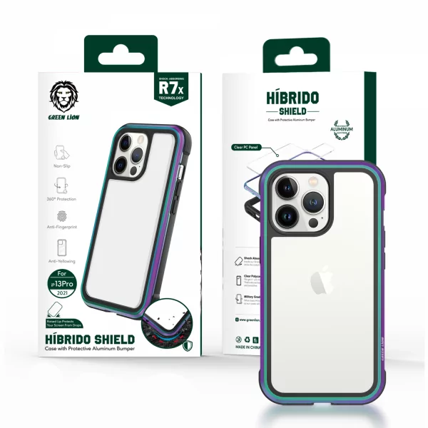 قاب گرین لاین برای اپل IPhone 13 pro مدل Hibrido