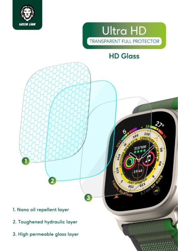 محافظ صفحه نمایش گلس برای ساعت هوشمند اپل واچ اولترا 49