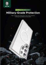 قاب کریستالی مگ سیف اس 24 اولترا گرین لاین Green Lion MagSafe Crystal Case Samsung S24 Ultra
