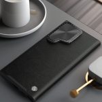 قاب نیلکین camshield prop leather برای Samsung S24 Ultra