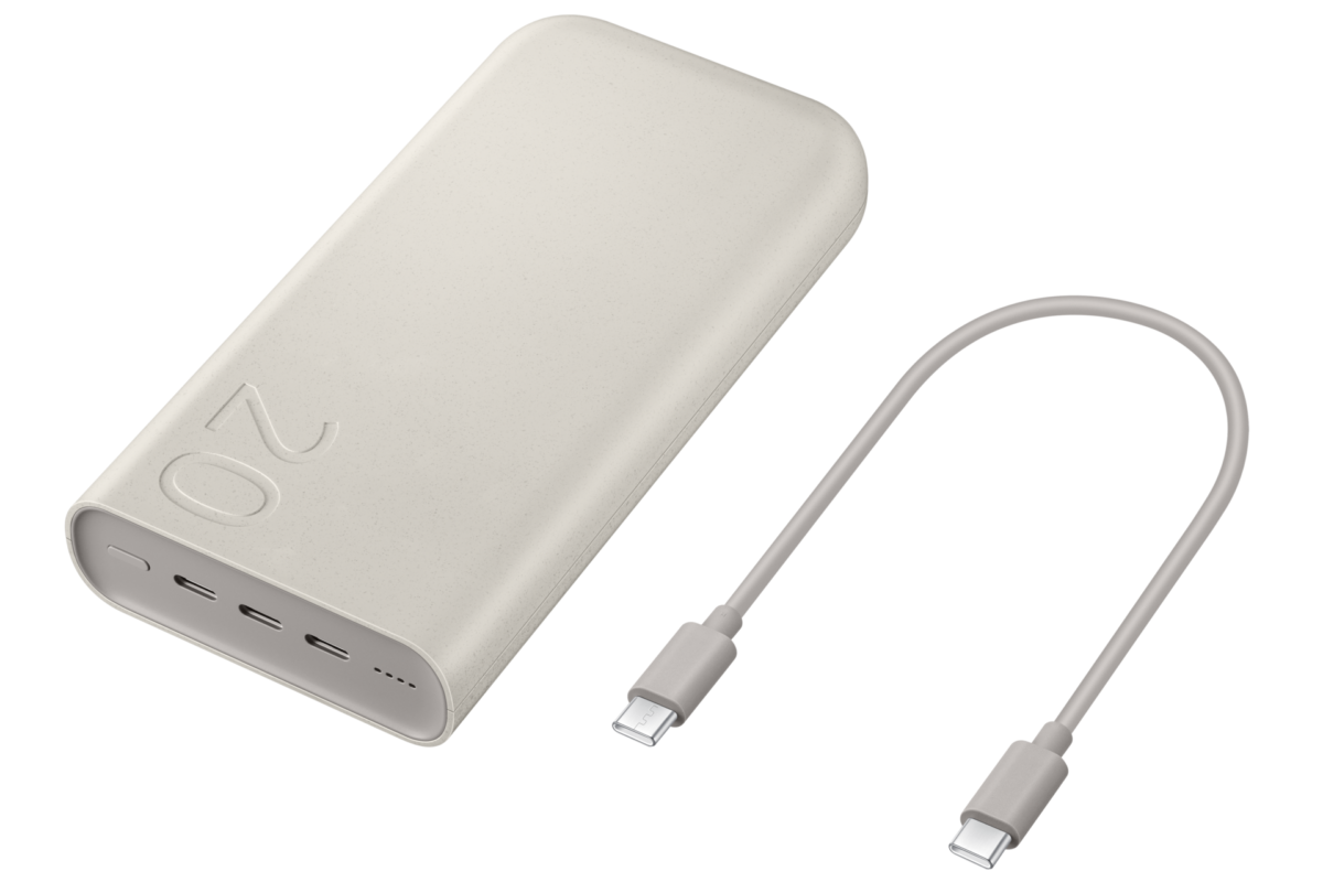 سه پورت USB-C پاوربانک سامسونگ 20000 میلی آمپر EB-P4520