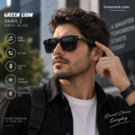 عینک هوشمند Green Lion Paris 2 روی صورت آقا