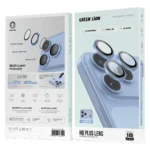 بسته‌بندی گلس لنز گرین لاین HD Plus مناسب آیفون 18 پرو رنگ آبی